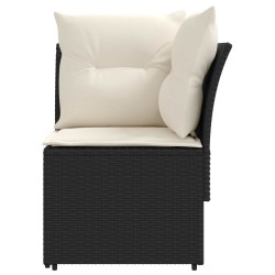 Sofa de jardin avec accoudoirs et sofa d'angle 2 Pièce Rotin PE 644407644407