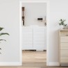 Portes battantes Blanc 80 x 40 cm Bois de pin massif 644412644412