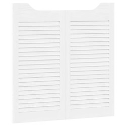 Portes battantes Blanc 80 x 40 cm Bois de pin massif 644412644412