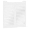 Portes battantes Blanc 80 x 40 cm Bois de pin massif 644412644412