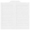 Portes battantes Blanc 80 x 40 cm Bois de pin massif 644412644412