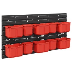 Rack de conteneur Noir et Rouge 77,5 x 2 x 39 cm PP 644416644416