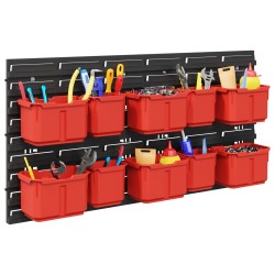 Rack de conteneur Noir et Rouge 77,5 x 2 x 39 cm PP 644416644416