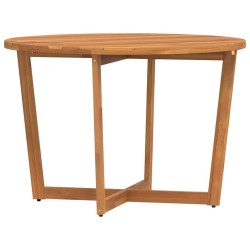 Table de jardin ronde Ø110x75 cm en bois massif d'acacia 644417644417