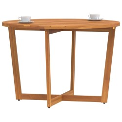 Table de jardin ronde Ø110x75 cm en bois massif d'acacia 644417644417