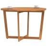 Table de jardin ronde Ø110x75 cm en bois massif d'acacia 644417644417