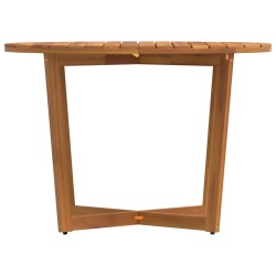 Table de jardin ronde Ø110x75 cm en bois massif d'acacia 644417644417