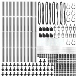 Poteau de clôture avec base en béton 52 pc Gris 644418644418
