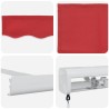 Auvent rétractable Rouge 300 x 250 cm Toile et Aluminium 644420644420