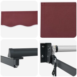 Auvent rétractable électrique 3,5 x 2,5 m 644427644427