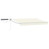 Auvent rétractable électrique Crème et Blanc 3,5 x 2,5 m 644442644442
