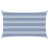 Voile d'ombre Bleu et Blanc 5 x 3 m 100 % polyester Oxford 644445644445
