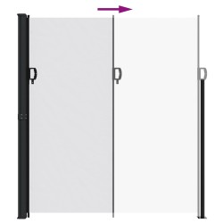 Auvent latéral rétractable blanc 220x300 cm 644452644452
