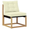 Ensemble de canapés d'extérieur 4 pcs Blanc et crème 644458644458