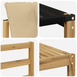Ensemble de canapés d'extérieur 6 pcs Blanc et Beige 644463644463