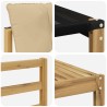 Ensemble de canapés d'extérieur 6 pcs Blanc et Beige 644463644463