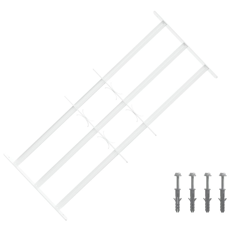 Grille de sécurité pour fenêtres avec 3 barres transversales 644470644470