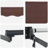 Auvent rétractable électrique Marron et anthracite 3,5 x 2,5 m 644476644476