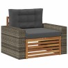 Sofa de milieu extérieur Bois d'Acacia Massif Naturel 644483644483