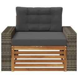 Sofa de milieu extérieur Bois d'Acacia Massif Naturel 644483644483