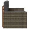Sofa de milieu extérieur Bois d'Acacia Massif Naturel 644483644483