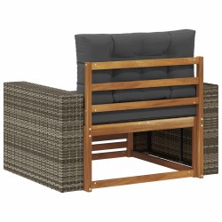 Sofa de milieu extérieur Bois d'Acacia Massif Naturel 644483644483