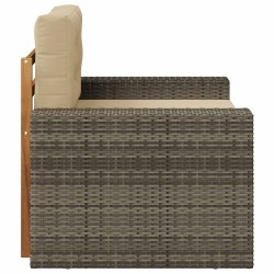 Sofa de milieu extérieur Bois d'Acacia Massif Naturel 644491644491