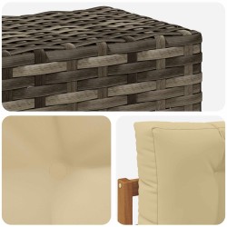 Sofa de milieu extérieur Bois d'Acacia Massif Naturel 644491644491
