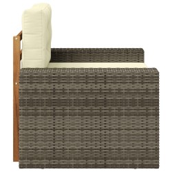 Sofa de milieu extérieur Bois d'Acacia Massif Naturel 644492644492