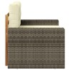 Sofa de milieu extérieur Bois d'Acacia Massif Naturel 644492644492