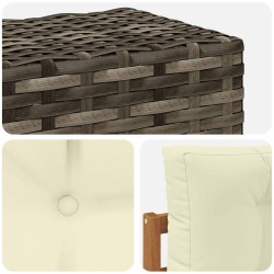 Sofa de milieu extérieur Bois d'Acacia Massif Naturel 644492644492