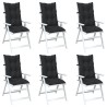 Ensemble de coussins de chaise à dossier haut 6 pcs 644493644493