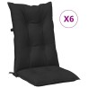 Ensemble de coussins de chaise à dossier haut 6 pcs 644493644493