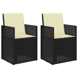 Chaises de jardin salle à manger 2 pcs Anthracite et crème PP 644514644514