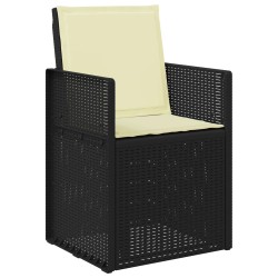 Chaises de jardin salle à manger 2 pcs Anthracite et crème PP 644514644514