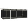 Tonnelle avec parois en filet crème 6x3 m acier 644521644521