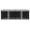 Tonnelle avec parois en filet crème 6x3 m acier 644521644521