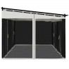 Tonnelle avec parois en filet crème 6x3 m acier 644521644521