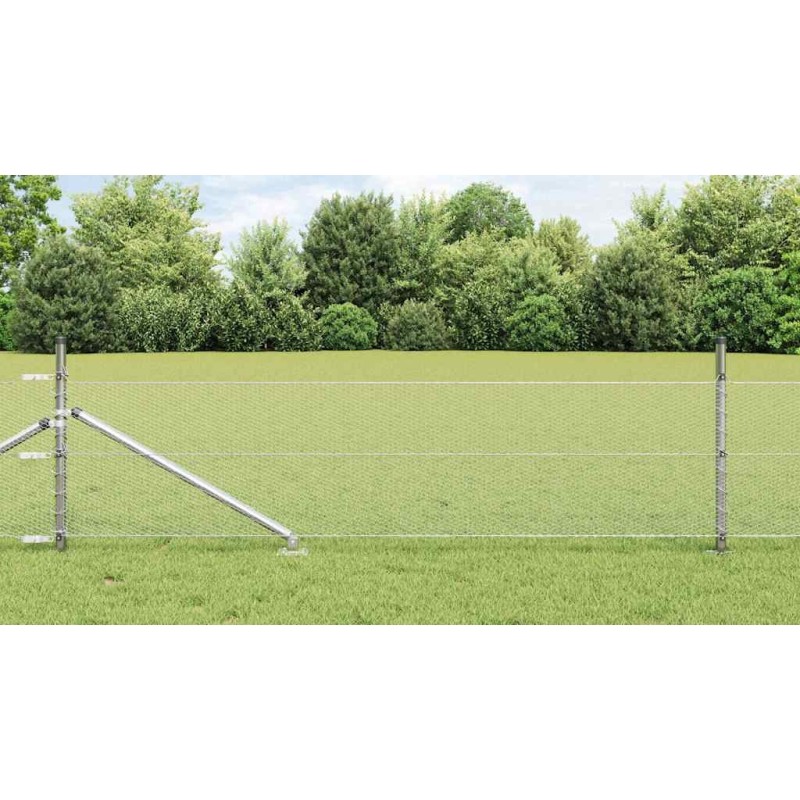 Clôture hexagonale avec poteau 25 x 0,4 m Acier galvanisé 644523644523