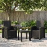 Chaise de jardin inclinable imitant le rotin 2 pcs Anthracite 644524644524