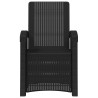 Chaise de jardin inclinable imitant le rotin 2 pcs Anthracite 644524644524