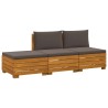 Ensemble de canapés d'extérieur avec coussin 3 Pièce Marron 644538644538