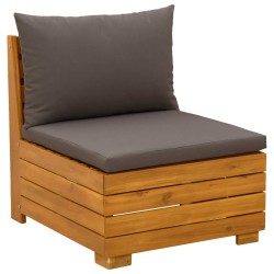 Ensemble de canapés d'extérieur avec coussin 3 Pièce Marron 644538644538