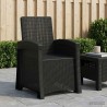 Chaise de jardin inclinable imitant le rotin Anthracite PP 644541644541
