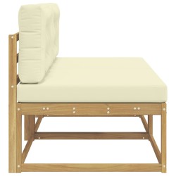 2 Pièce Sofa de milieu extérieur Polyester Blanc 644552644552