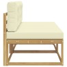 2 Pièce Sofa de milieu extérieur Polyester Blanc 644552644552