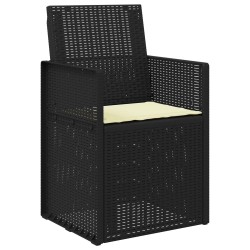 Chaises de jardin salle à manger 2 pcs Anthracite et crème PP 644553644553