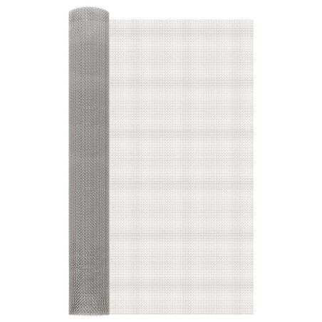 Écran en maille 80 x 200 cm 6 Mesh Acier Inoxydable 201 Argenté 644555644555