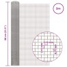 Écran en maille 80 x 200 cm 6 Mesh Acier Inoxydable 201 Argenté 644555644555