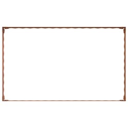 Bordure de Pelouse 4 pcs 100 x 60 x 20 cm Acier Rouillé 644558644558